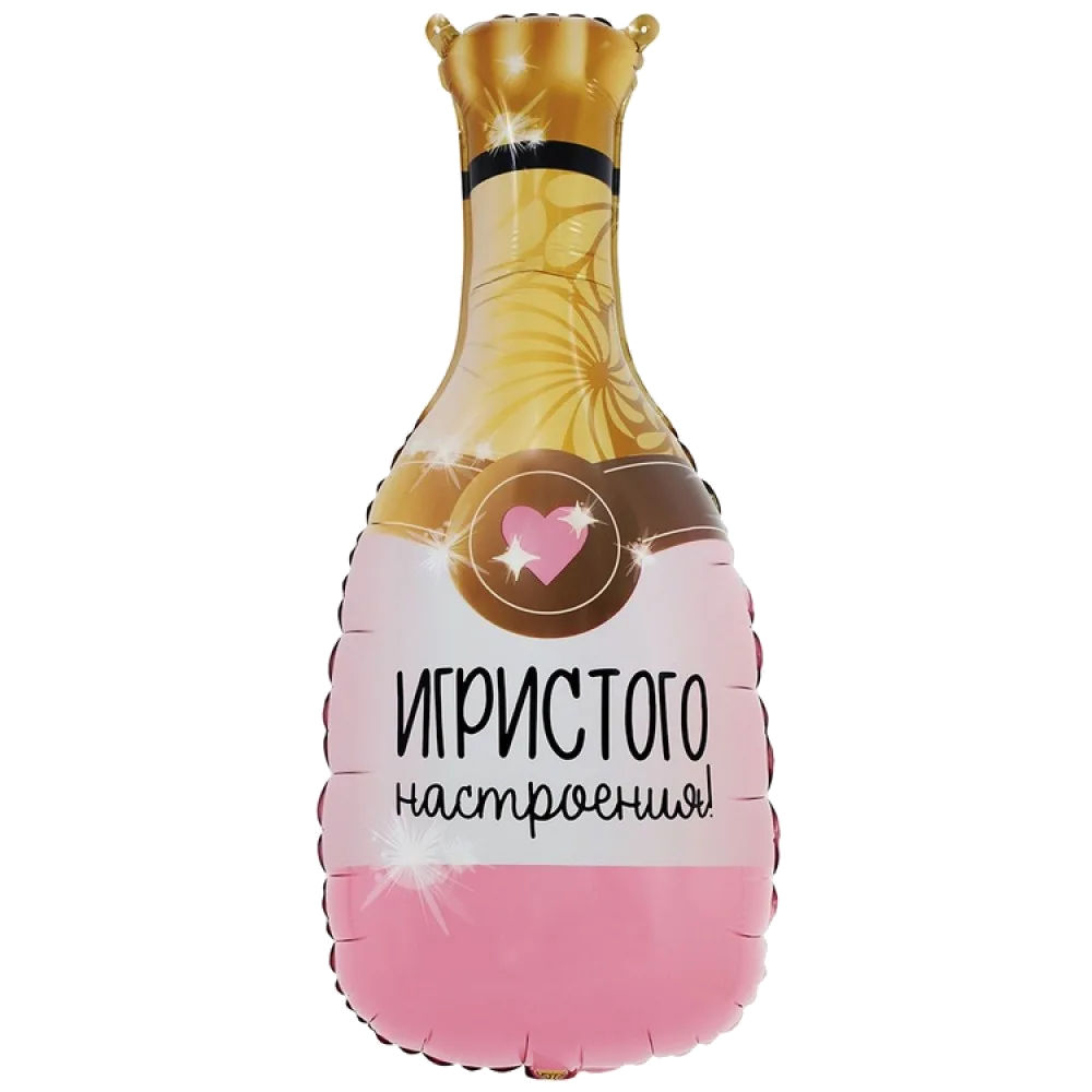 Шар: Шар (29"/74 см) Фигура, ИГРИСТОГО НАСТРОЕНИЯ Бутылка