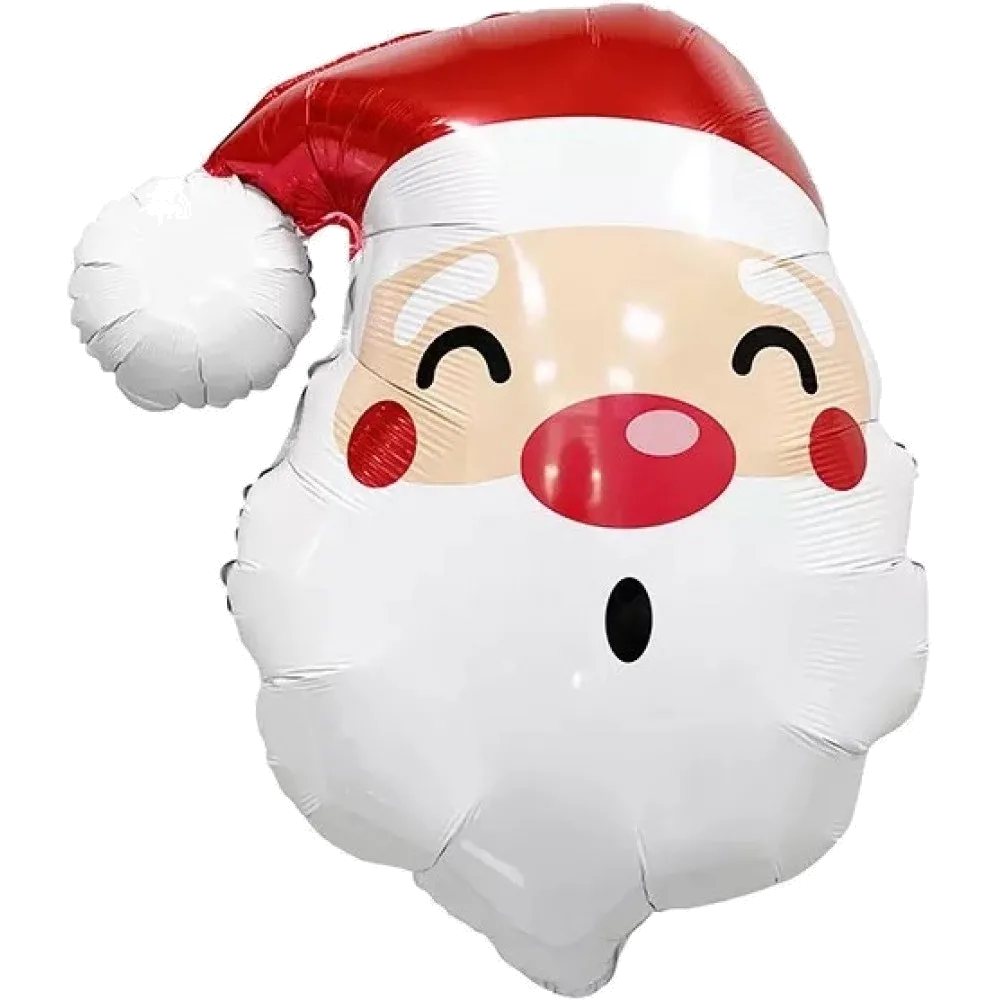 Шар: Шар (34''/86 см) Фигура, Голова, Дед Мороз