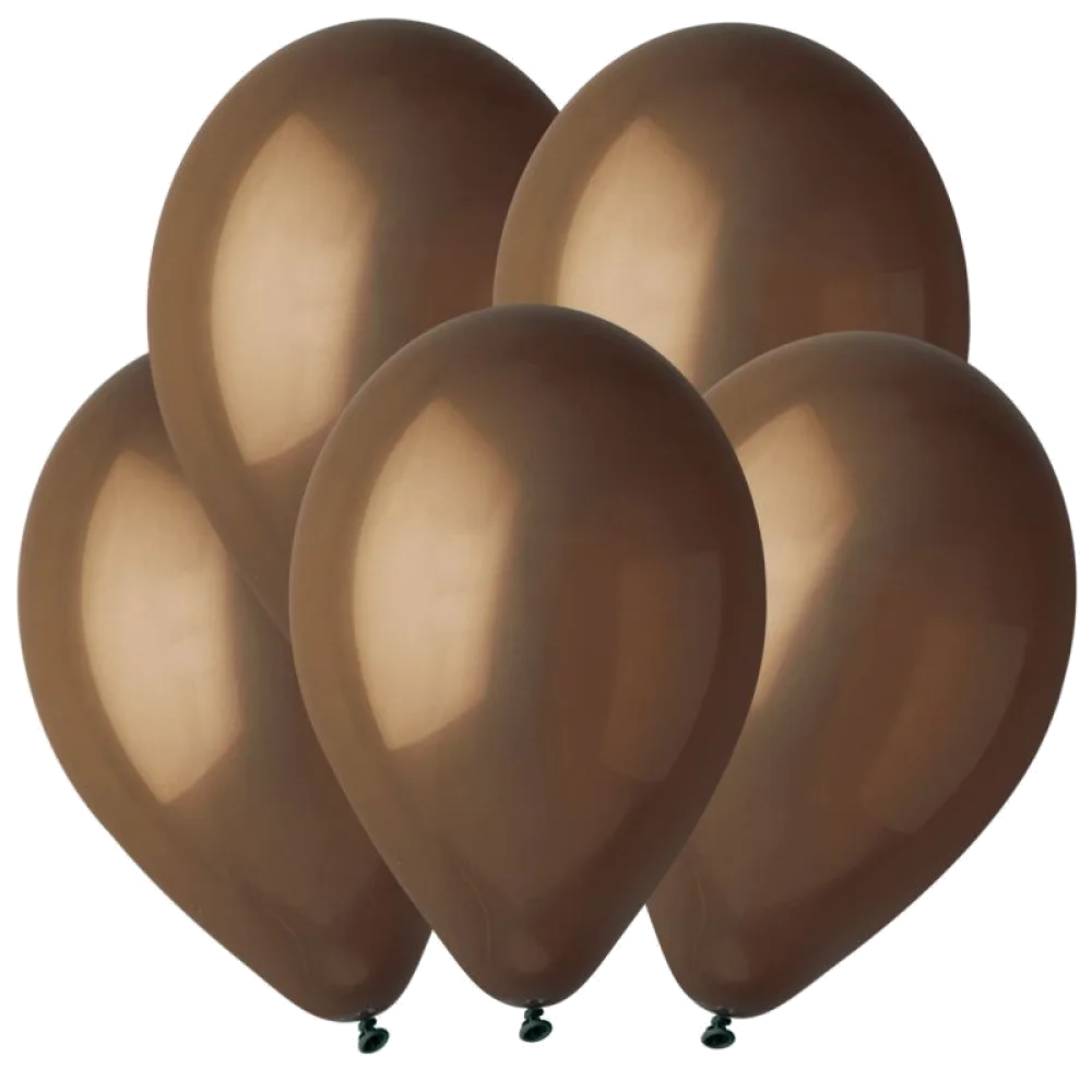 Шар: Шар (12"/30 см) Коричневый, пастель, 1 шт. Gemar (Италия)