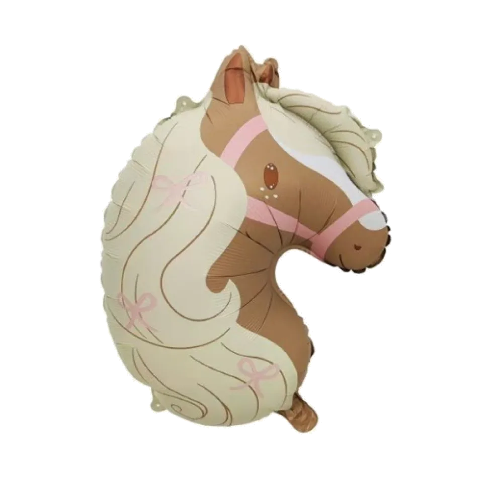 Шар: Шар (24"/61 см) Фигура, Голова, Лошадь, Сатин, 1 шт. в уп.