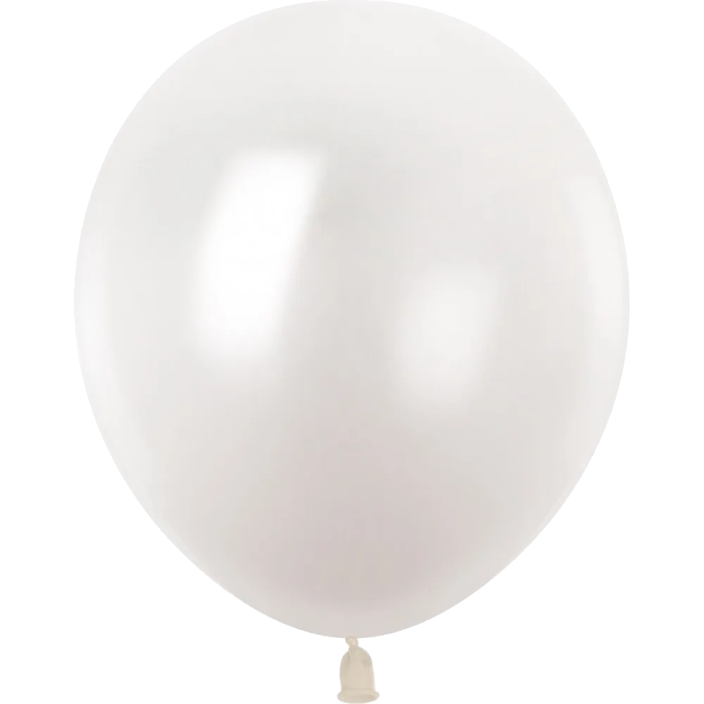 Шар: Шар (5''/13 см) Белый, металлик