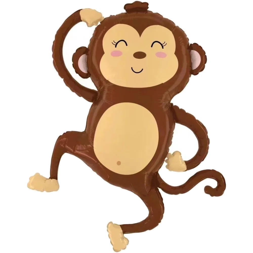 Шар: Шар (35''/89 см) Фигура, Веселая обезьянка