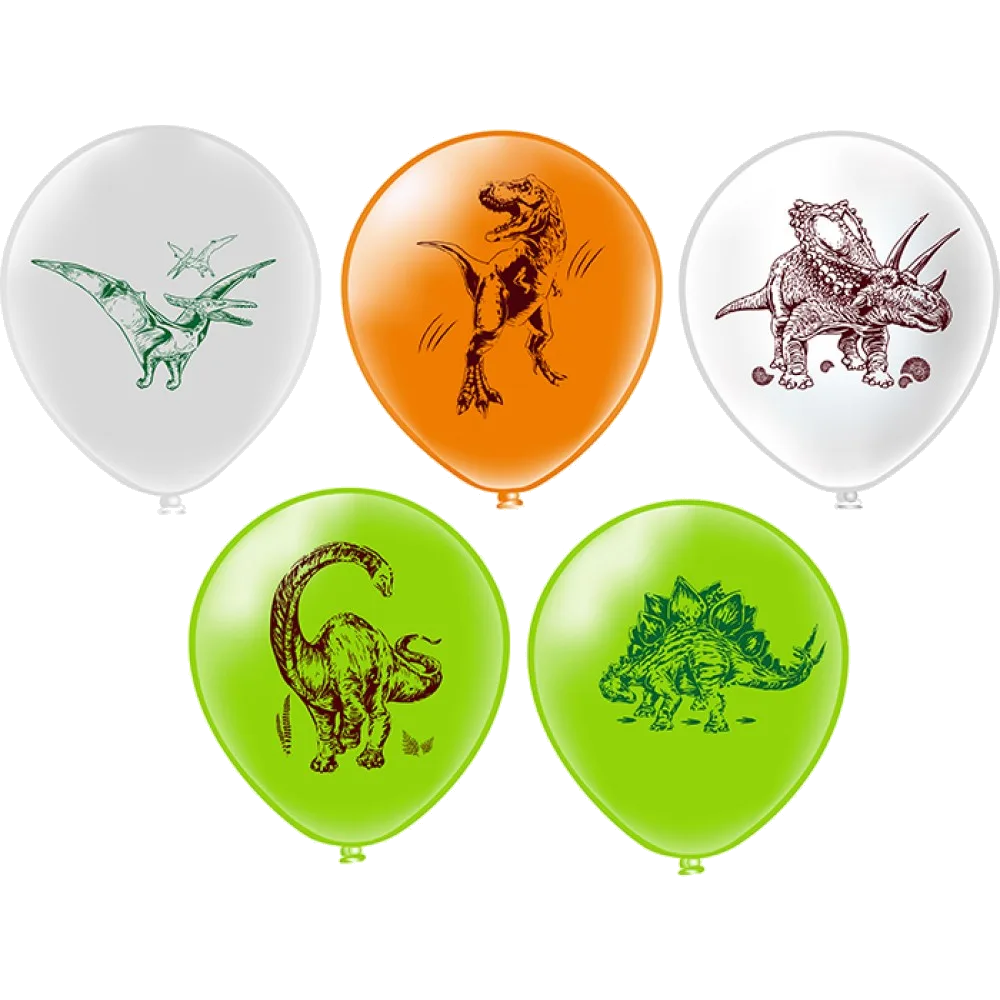 Шар: Шар (12''/30 см) Динозавры, 1 шт. BK (Тайланд)