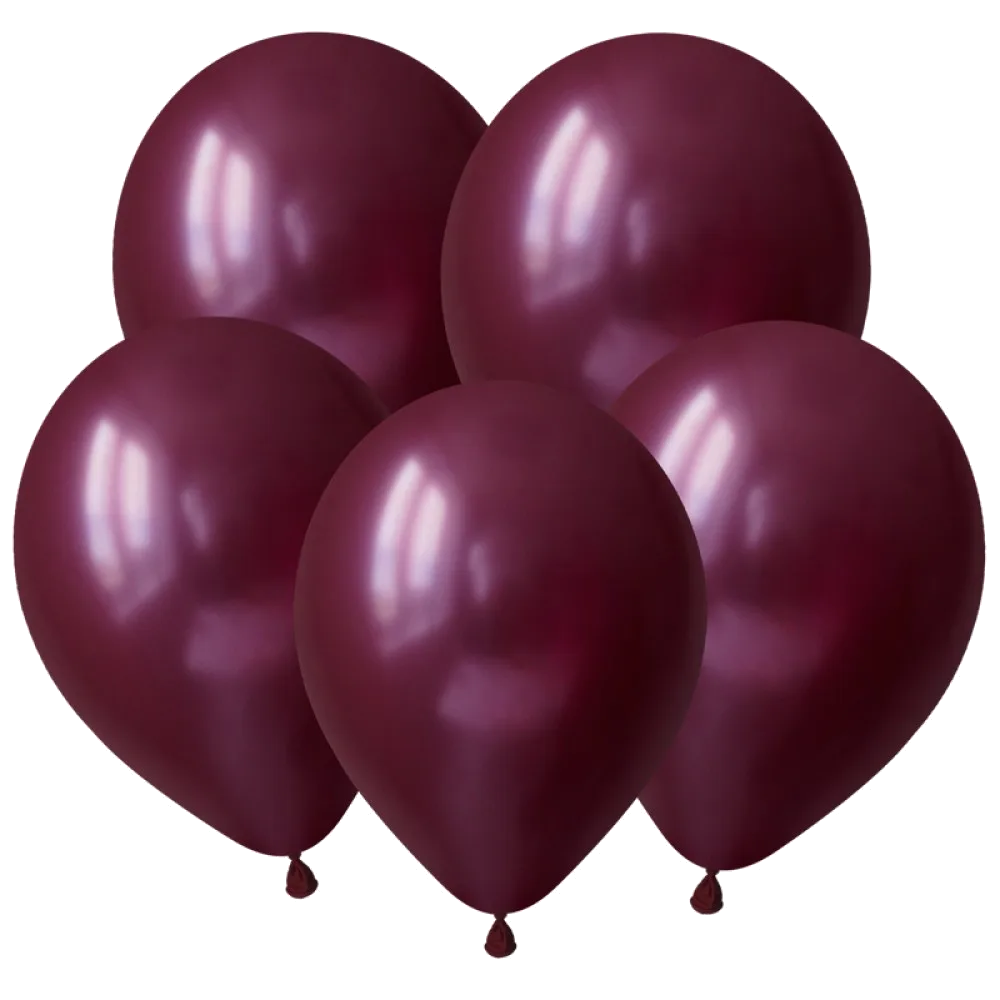 Шар: Шар V (12"/30 см) Металлик Бургундия 1 шт. Decobal (Вьетнам)