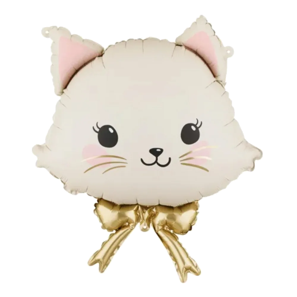 Шар: Шар (50x60 см) Фигура, Голова кошки (кот, котик), 1 шт. в уп. PartyDeco