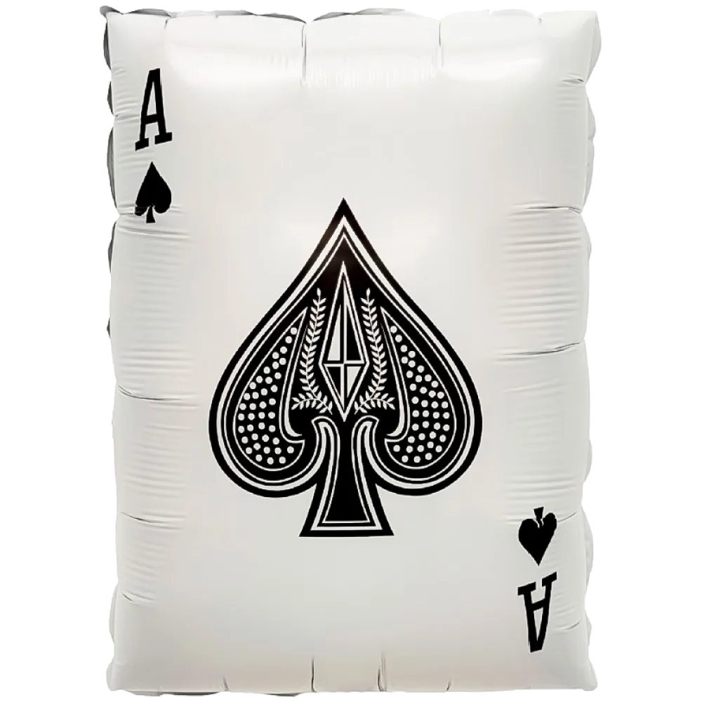 Шар: Шар (22''/56 см) Фигура, Покер, Карта Туз Пик