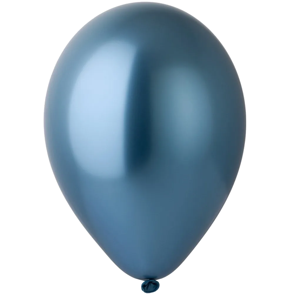Шар: Шар (14"/35 см) Хром, Голубой