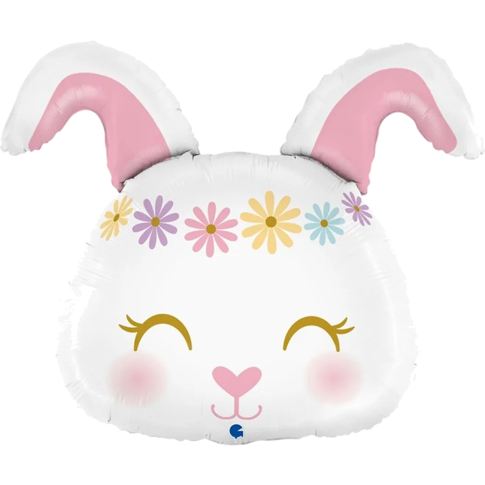 Шар (25''/64 см) Фигура, Цветочный Зайка