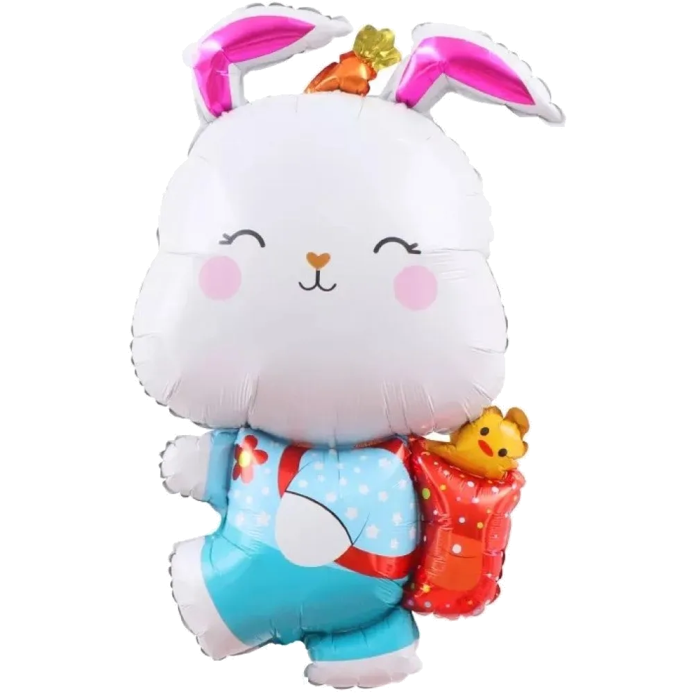 Шар: Шар (39''/99 см) Фигура Зайка с рюкзачком