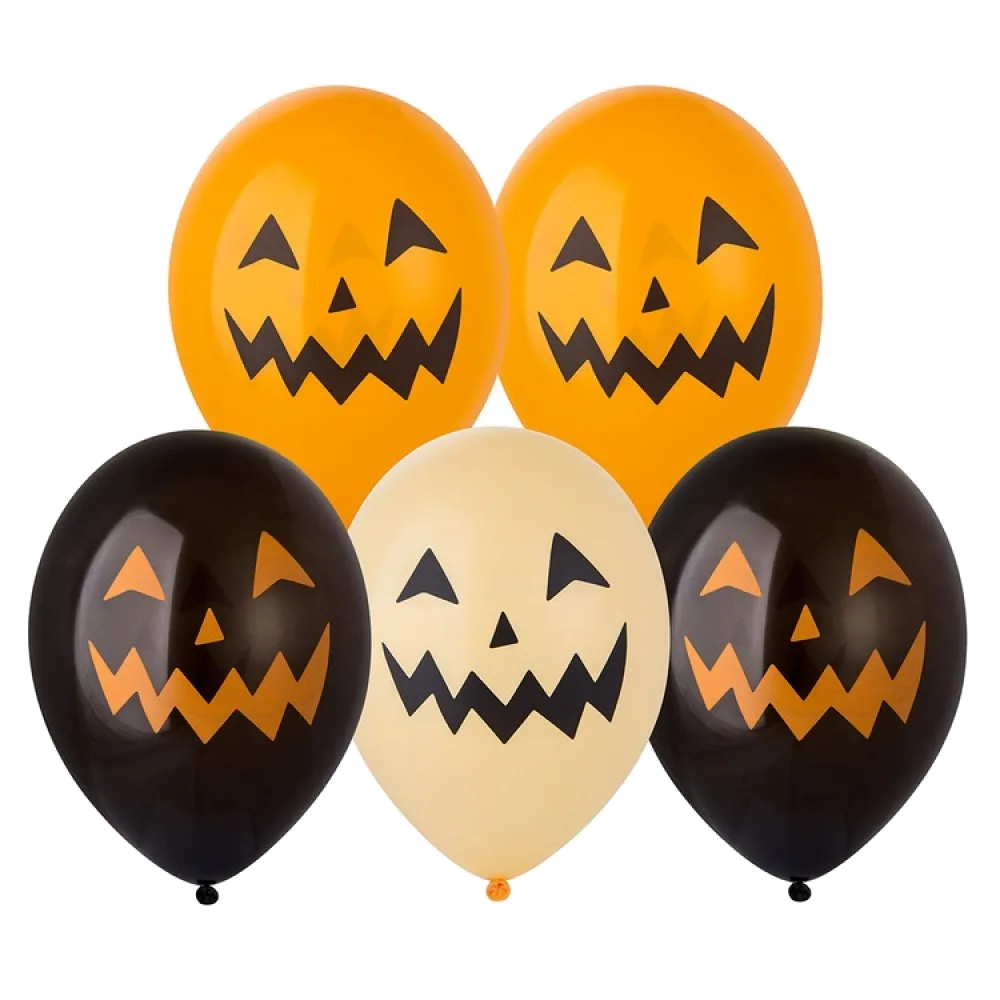 Шар: Шар (14"/36 см) Тыква улыбающаяся, 1 шт. Belbal (Бельгия)