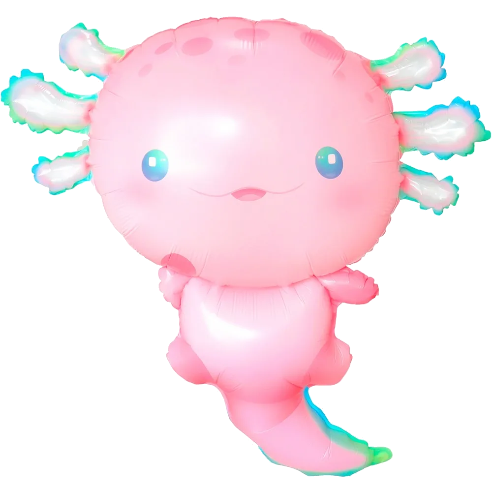 Шар: Шар (38''/97 см) Фигура, Милый Аксолотль