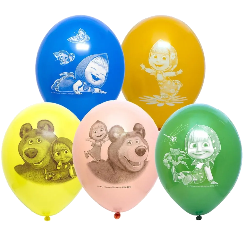 Шар: Шар (14"/36 см) Маша и Медведь, 1 шт. Belbal (Бельгия)