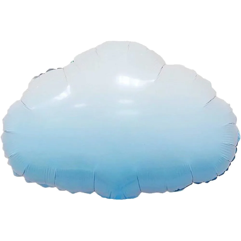 Шар: Шар (20''/51 см) Фигура Облако, Голубой, 1шт.
